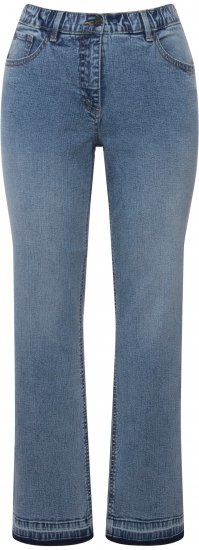 Ulla Popken Wide Leg Stretch Fit Mandy Jeans Light Blue Denim - Teksad & Püksid Suuremates Suurustes – Plus Size - 