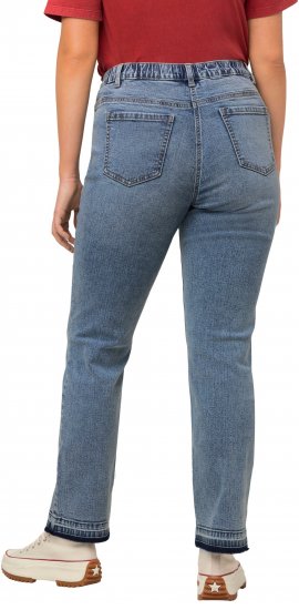 Ulla Popken Wide Leg Stretch Fit Mandy Jeans Light Blue Denim - Teksad & Püksid Suuremates Suurustes – Plus Size - 
