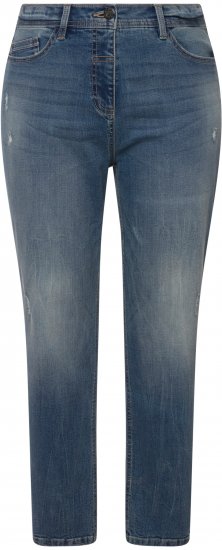 Ulla Popken Thermal Mom Jeans Blue Denim - Teksad & Püksid Suuremates Suurustes – Plus Size - 