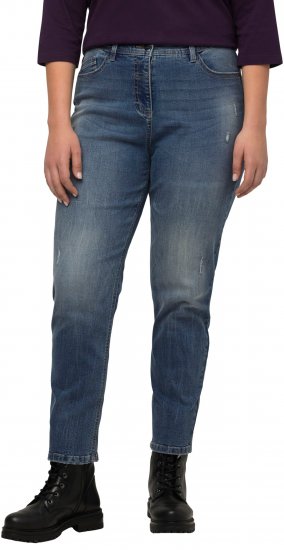 Ulla Popken Thermal Mom Jeans Blue Denim - Teksad & Püksid Suuremates Suurustes – Plus Size - 