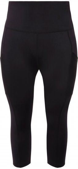 Ulla Popken Cropped High Waisted Leggings Black - Teksad & Püksid Suuremates Suurustes – Plus Size - 