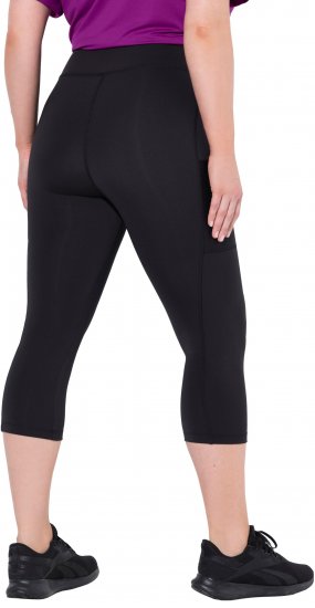 Ulla Popken Cropped High Waisted Leggings Black - Teksad & Püksid Suuremates Suurustes – Plus Size - 
