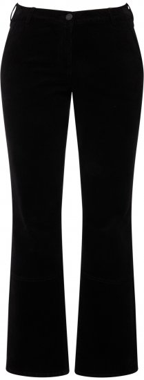 Ulla Popken Mandy Corduroy Pants Black - Teksad & Püksid Suuremates Suurustes – Plus Size - 