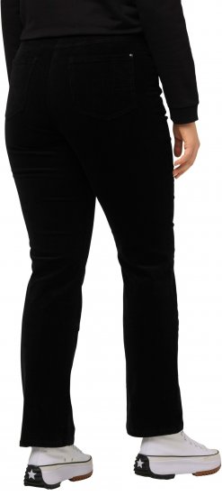 Ulla Popken Mandy Corduroy Pants Black - Teksad & Püksid Suuremates Suurustes – Plus Size - 