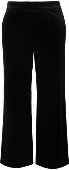 Ulla Popken Velvet Suit Pants Black - Teksad & Püksid Suuremates Suurustes – Plus Size - 