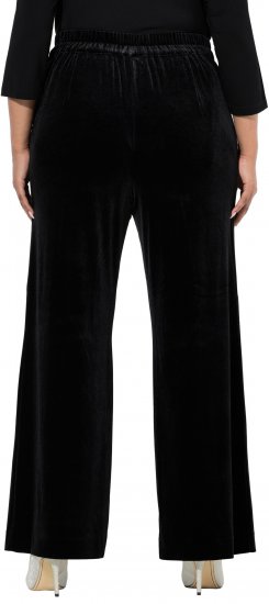 Ulla Popken Velvet Suit Pants Black - Teksad & Püksid Suuremates Suurustes – Plus Size - 