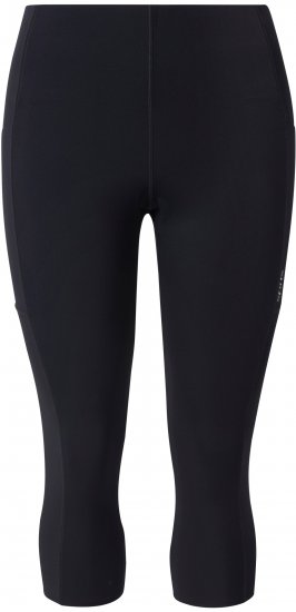 Ulla Popken Cropped Sports Leggings Black - Teksad & Püksid Suuremates Suurustes – Plus Size - 