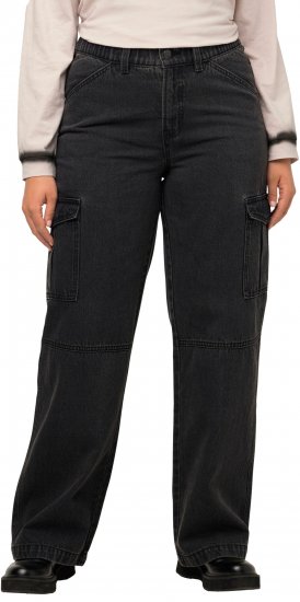 Ulla Popken Mandy Cargo Jeans Black - Teksad & Püksid Suuremates Suurustes – Plus Size - 
