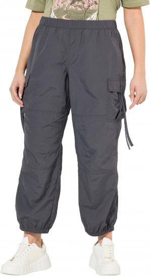 Ulla Popken Elastic Waist Cargo Pants Graphite Grey - Teksad & Püksid Suuremates Suurustes – Plus Size - 