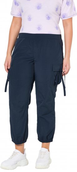 Ulla Popken Elastic Waist Cargo Pants Navy - Teksad & Püksid Suuremates Suurustes – Plus Size - 