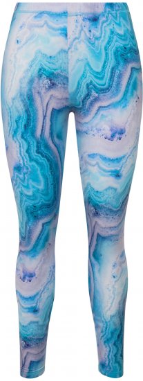 Ulla Popken Marble Ski Leggings Blue - Teksad & Püksid Suuremates Suurustes – Plus Size - 