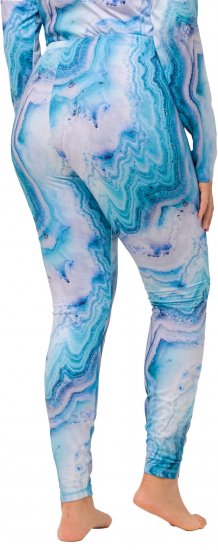 Ulla Popken Marble Ski Leggings Blue - Teksad & Püksid Suuremates Suurustes – Plus Size - 