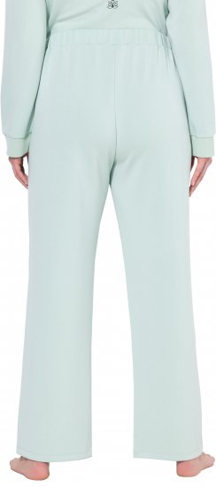 Ulla Popken Box Pleat Stretch Fit Yoga Pants Light Blue - Teksad & Püksid Suuremates Suurustes – Plus Size - 