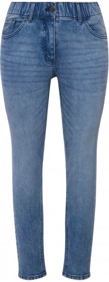 Ulla Popken Distressed Wash Jeans Blue - Teksad & Püksid Suuremates Suurustes – Plus Size - 