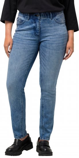 Ulla Popken Distressed Wash Jeans Blue - Teksad & Püksid Suuremates Suurustes – Plus Size - 