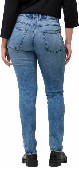 Ulla Popken Distressed Wash Jeans Blue - Teksad & Püksid Suuremates Suurustes – Plus Size - 
