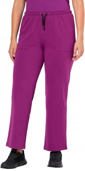 Ulla Popken Straight Leg Joggers Purple - Teksad & Püksid Suuremates Suurustes – Plus Size - 