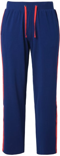 Ulla Popken Side Stripe Joggers Blue - Teksad & Püksid Suuremates Suurustes – Plus Size - 
