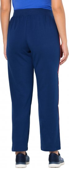 Ulla Popken Side Stripe Joggers Blue - Teksad & Püksid Suuremates Suurustes – Plus Size - 