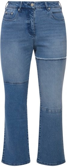 Ulla Popken Patchwork Jeans Blue - Teksad & Püksid Suuremates Suurustes – Plus Size - 