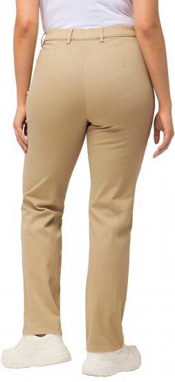 Ulla Popken Mony Tapered Leg Zip Pocket Pants Dark Putty - Teksad & Püksid Suuremates Suurustes – Plus Size - 