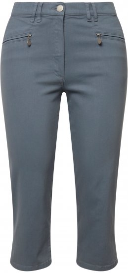 Ulla Popken Cropped Stretch Fit Mony Pants Light Sapphire - Teksad & Püksid Suuremates Suurustes – Plus Size - 
