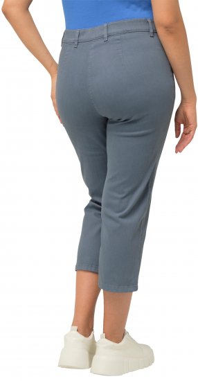 Ulla Popken Cropped Stretch Fit Mony Pants Light Sapphire - Teksad & Püksid Suuremates Suurustes – Plus Size - 