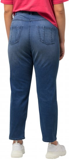 Ulla Popken Rhinestone Detail Stretch Fit Skinny Jeans Blue Denim - Teksad & Püksid Suuremates Suurustes – Plus Size - 