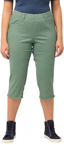 Ulla Popken Stretch Fit Raw Hem Moss Green - Teksad & Püksid Suuremates Suurustes – Plus Size - 