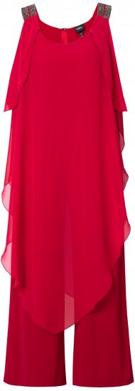 Ulla Popken Layered Chiffon Jumpsuit - Teksad & Püksid Suuremates Suurustes – Plus Size - 