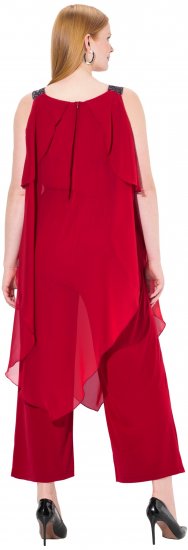 Ulla Popken Layered Chiffon Jumpsuit - Teksad & Püksid Suuremates Suurustes – Plus Size - 