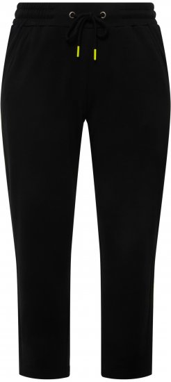Ulla Popken Decorative Seam Sweatpants Black - Teksad & Püksid Suuremates Suurustes – Plus Size - 