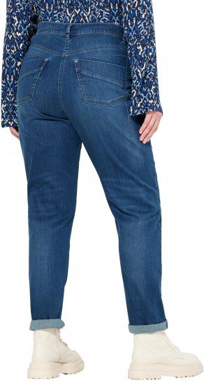 Ulla Popken Rivet Detail Mom Jeans Blue - Teksad & Püksid Suuremates Suurustes – Plus Size - 