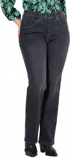 Ulla Popken Wide Leg Mandy Jeans Black - Teksad & Püksid Suuremates Suurustes – Plus Size - 