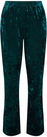Ulla Popken Velvet Elastic Waist Pants Green - Teksad & Püksid Suuremates Suurustes – Plus Size - 