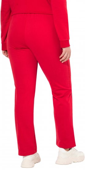 Ulla Popken Elastic Waist Sweatpants Red - Teksad & Püksid Suuremates Suurustes – Plus Size - 