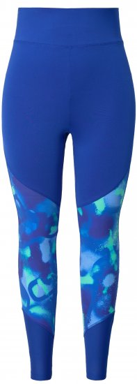 Ulla Popken Quick Dry Abstract Print Leggings Blue - Teksad & Püksid Suuremates Suurustes – Plus Size - 