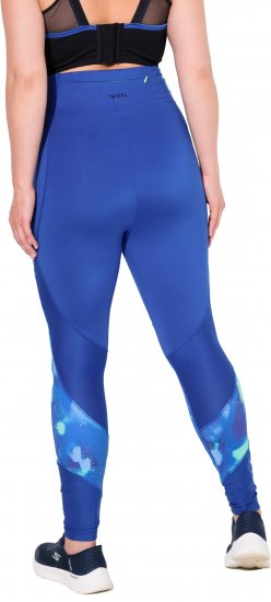 Ulla Popken Quick Dry Abstract Print Leggings Blue - Teksad & Püksid Suuremates Suurustes – Plus Size - 