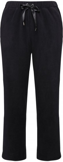 Ulla Popken Fleece Loungewear Pants Black - Teksad & Püksid Suuremates Suurustes – Plus Size - 