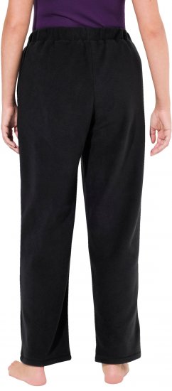 Ulla Popken Fleece Loungewear Pants Black - Teksad & Püksid Suuremates Suurustes – Plus Size - 