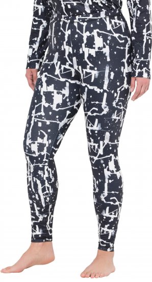 Ulla Popken Quick Drying Abstract Print Leggings Black - Teksad & Püksid Suuremates Suurustes – Plus Size - 
