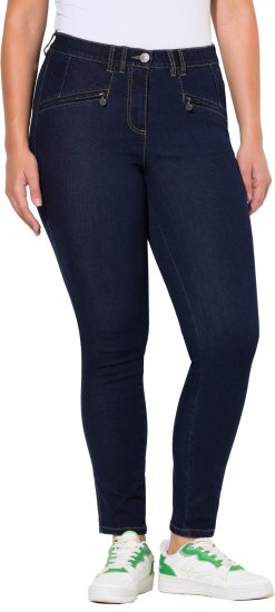 Ulla Popken High Waisted Stretch Fit Jeans Denim Blue - Teksad & Püksid Suuremates Suurustes – Plus Size - 
