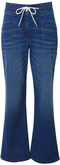 Ulla Popken Patch Pocket Elastic Waist Jeans Denim Blue - Teksad & Püksid Suuremates Suurustes – Plus Size - 