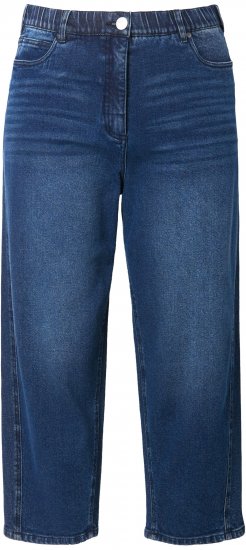 Ulla Popken Tapered Leg Mom Jeans Denim Blue - Teksad & Püksid Suuremates Suurustes – Plus Size - 