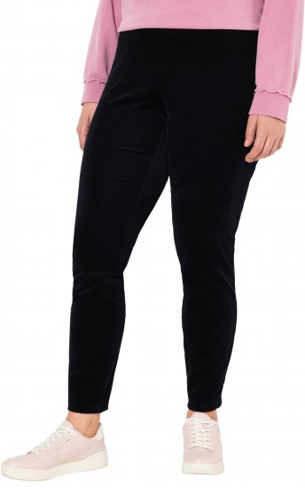 Ulla Popken Corduroy Leggings Navy - Teksad & Püksid Suuremates Suurustes – Plus Size - 