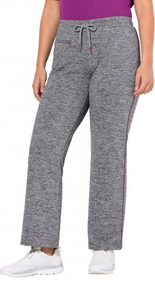 Ulla Popken Quick Drying Jogging Pants Grey - Teksad & Püksid Suuremates Suurustes – Plus Size - 