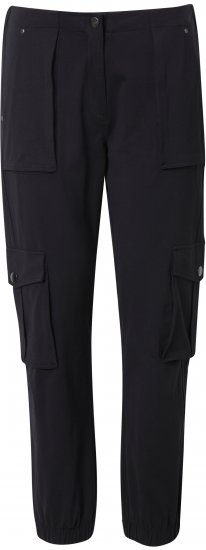Ulla Popken Elastic Hem Stretch Fit Cargo Pants Black - Teksad & Püksid Suuremates Suurustes – Plus Size - 