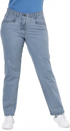 Ulla Popken Tapered Leg Mony Pants Atlantic Blue - Teksad & Püksid Suuremates Suurustes – Plus Size - 