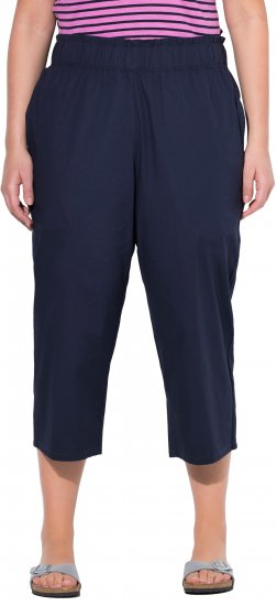 Ulla Popken Stretch Fit Paper Bag Culottes Navy - Teksad & Püksid Suuremates Suurustes – Plus Size - 