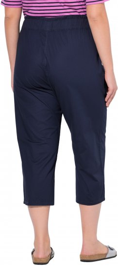 Ulla Popken Stretch Fit Paper Bag Culottes Navy - Teksad & Püksid Suuremates Suurustes – Plus Size - 